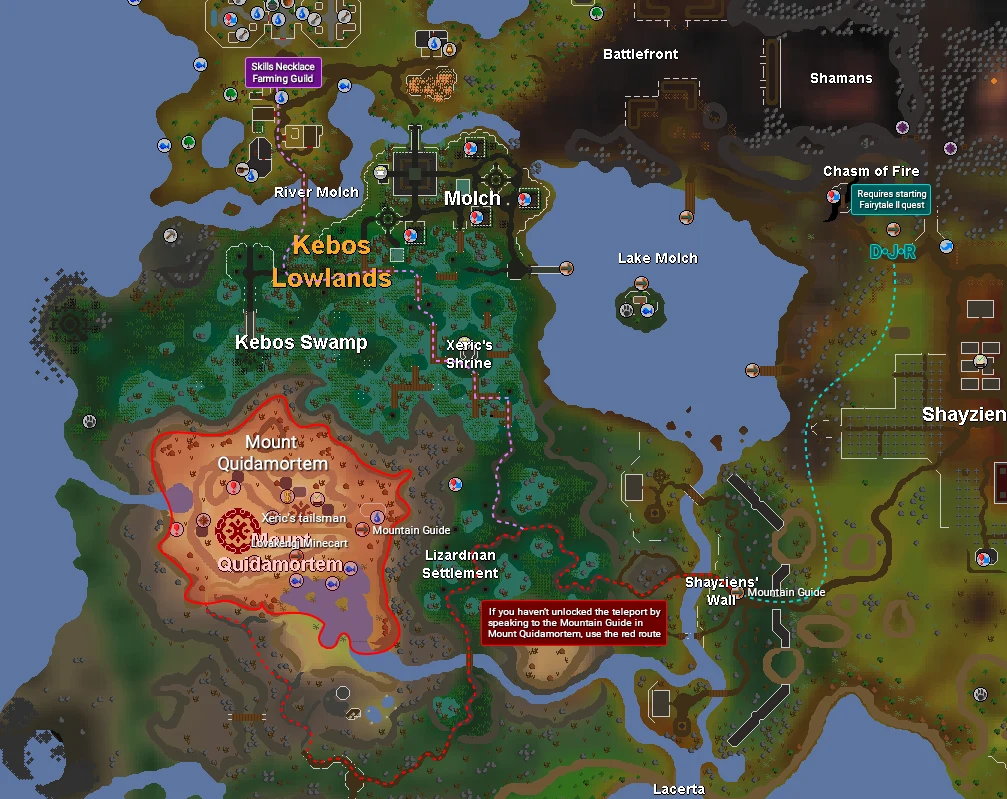 Path to Chambers of Xeric