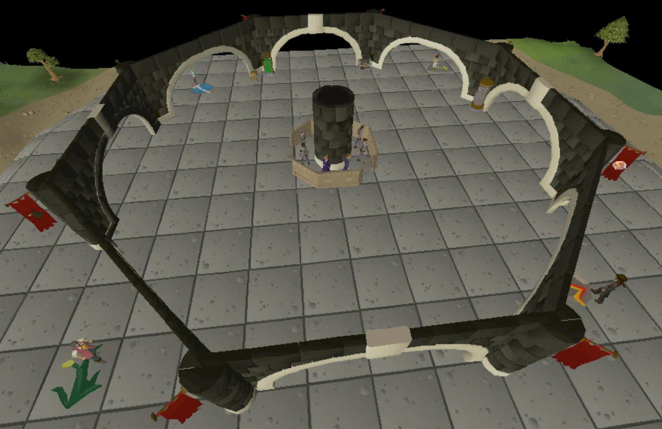 Grand Exchange, where CoX uniques are valued after a mega scale