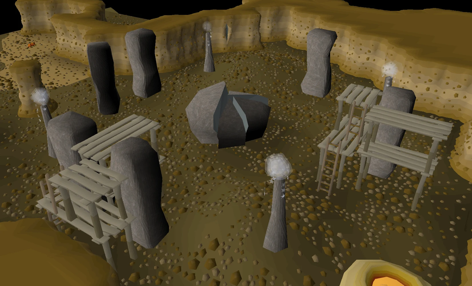 The Ourania Altar inside the Ourania Cave in Old School RuneScape