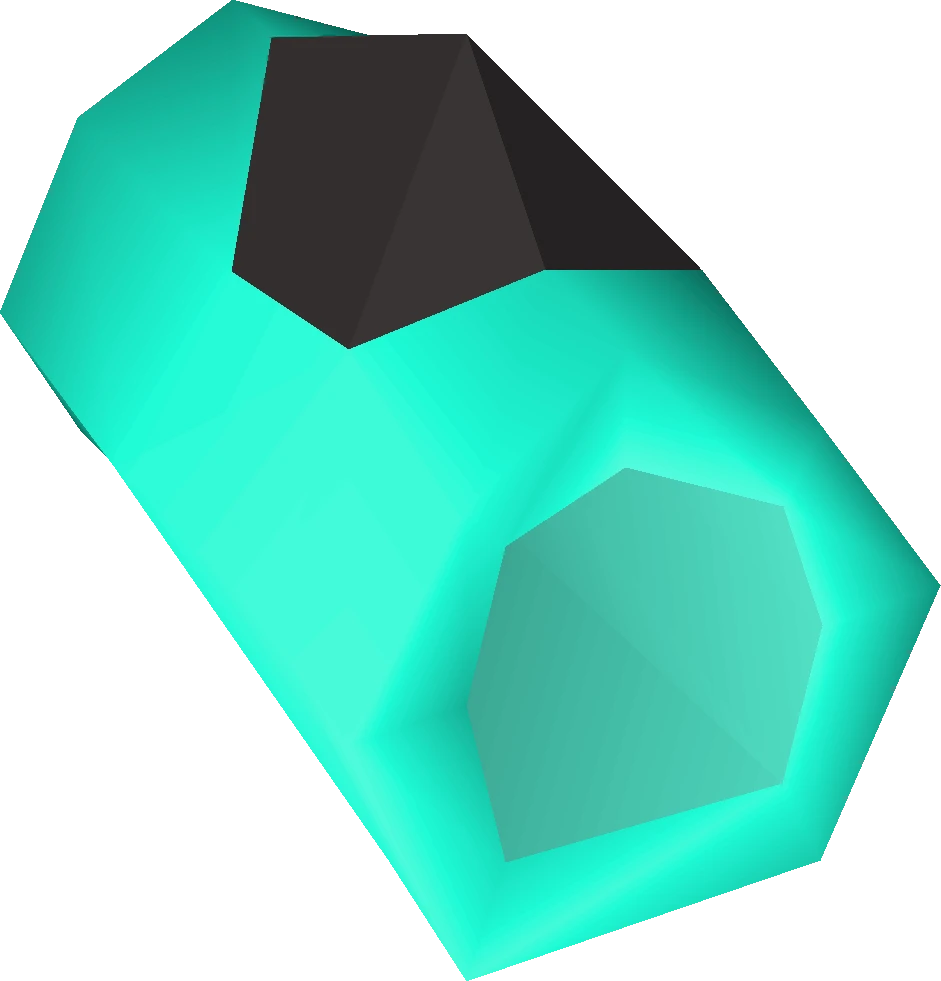 Bracelet of ethereum, a dark metal bracelet with a glowing green gem