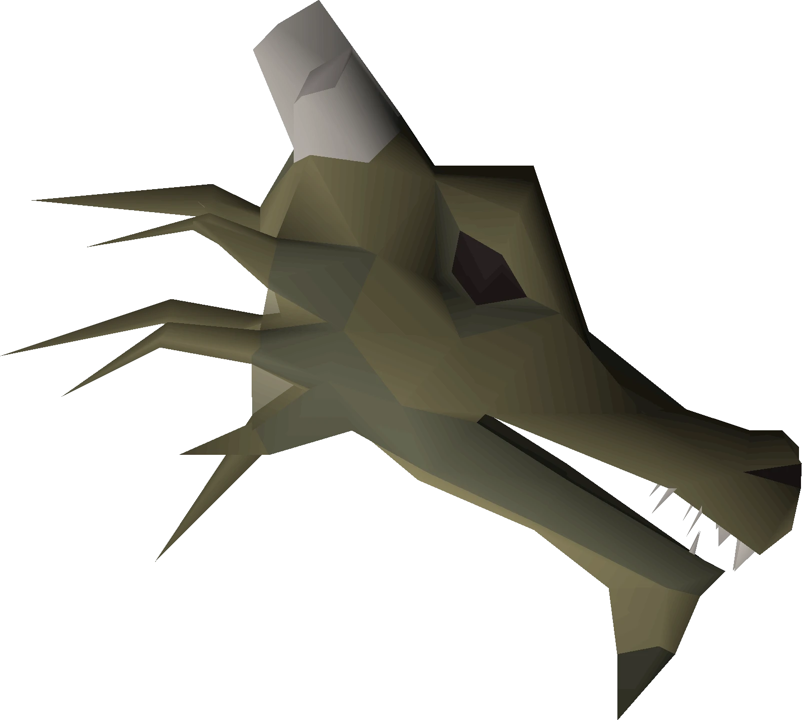 An ensouled dragon head, the highest Prayer XP ensouled head at 1,560 XP