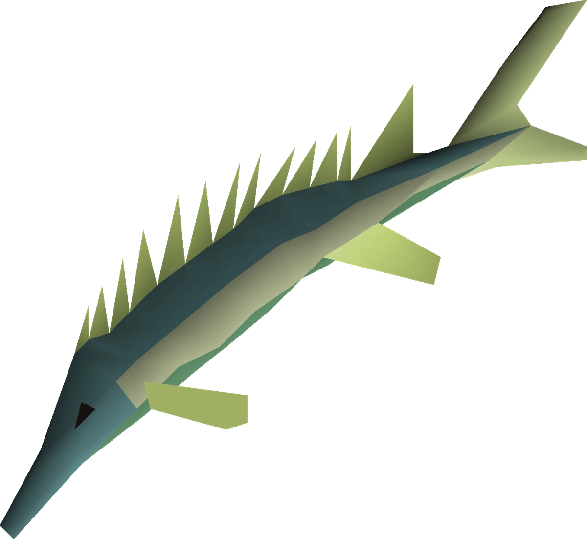 A leaping sturgeon, the highest barbarian fishing catch