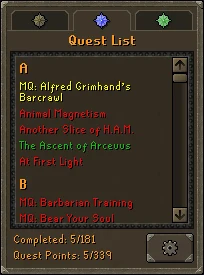 OSRS Optimal Quest Order: Fastest Route to Account Progression
