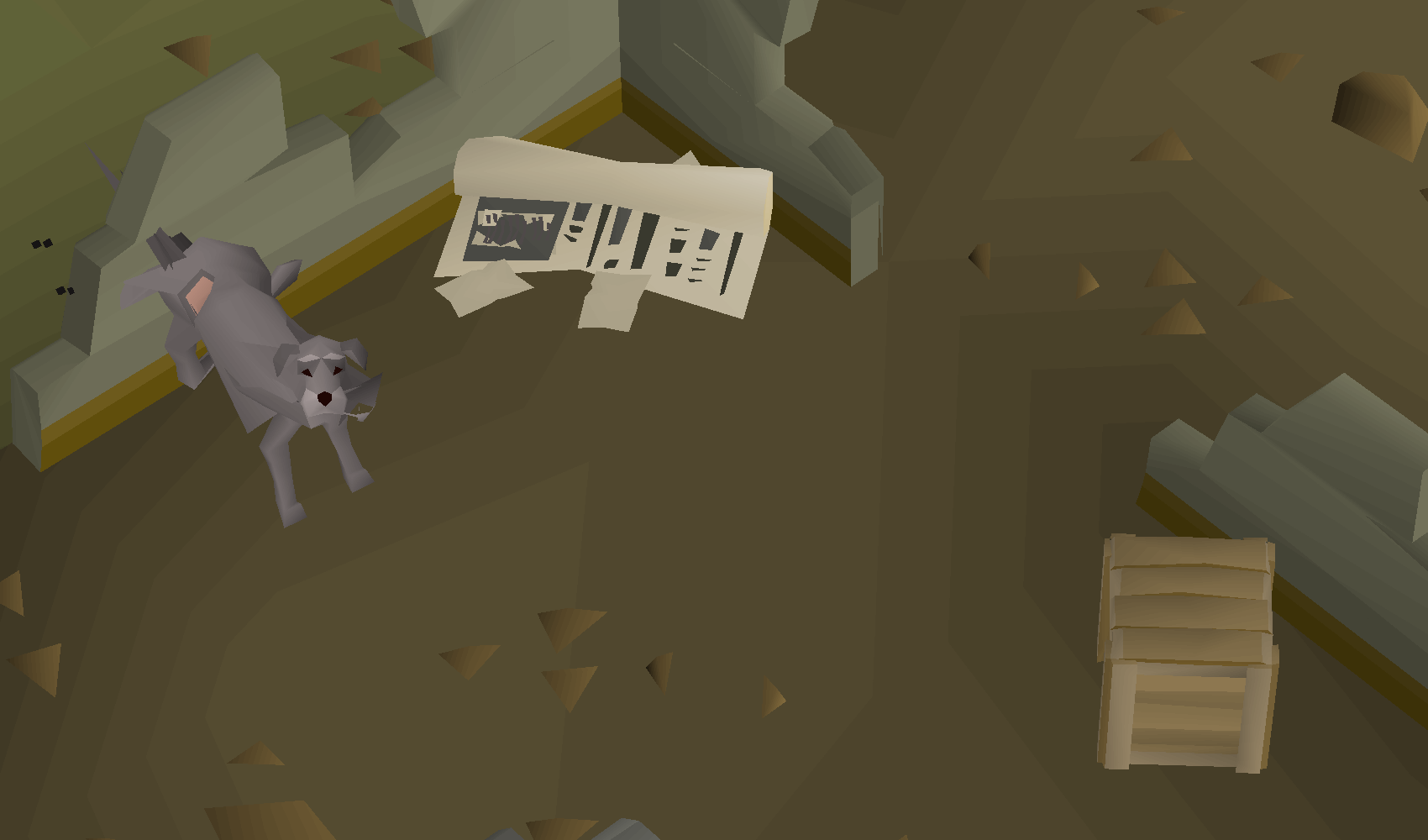 The stray dog’s den west of Thessalia’s clothes shop