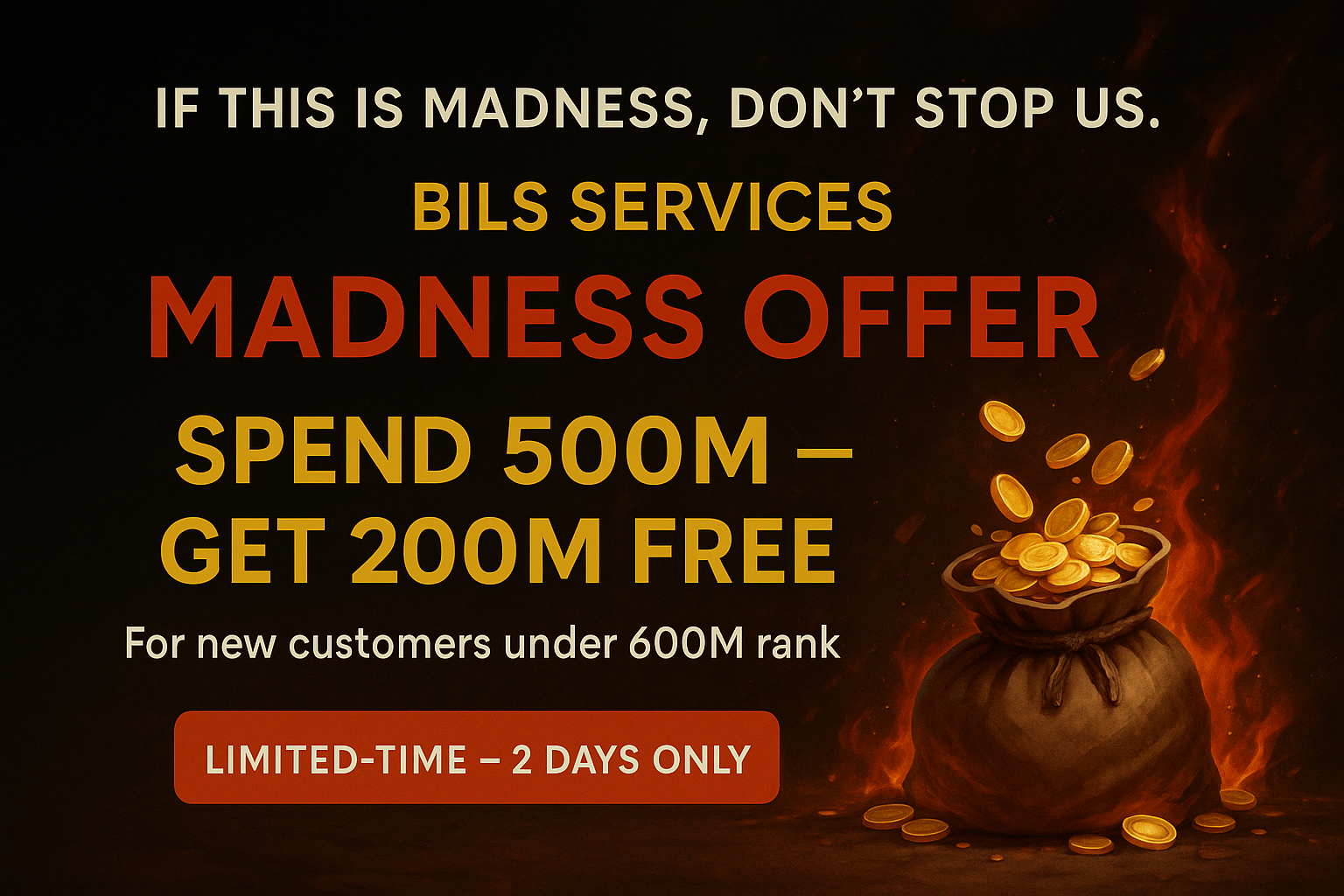 Madness offer — Bils Services