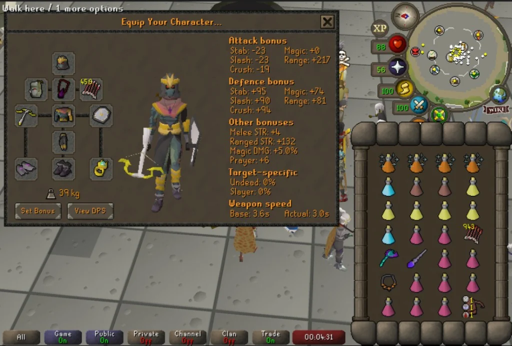 Zerker — ACB equipment screenshot