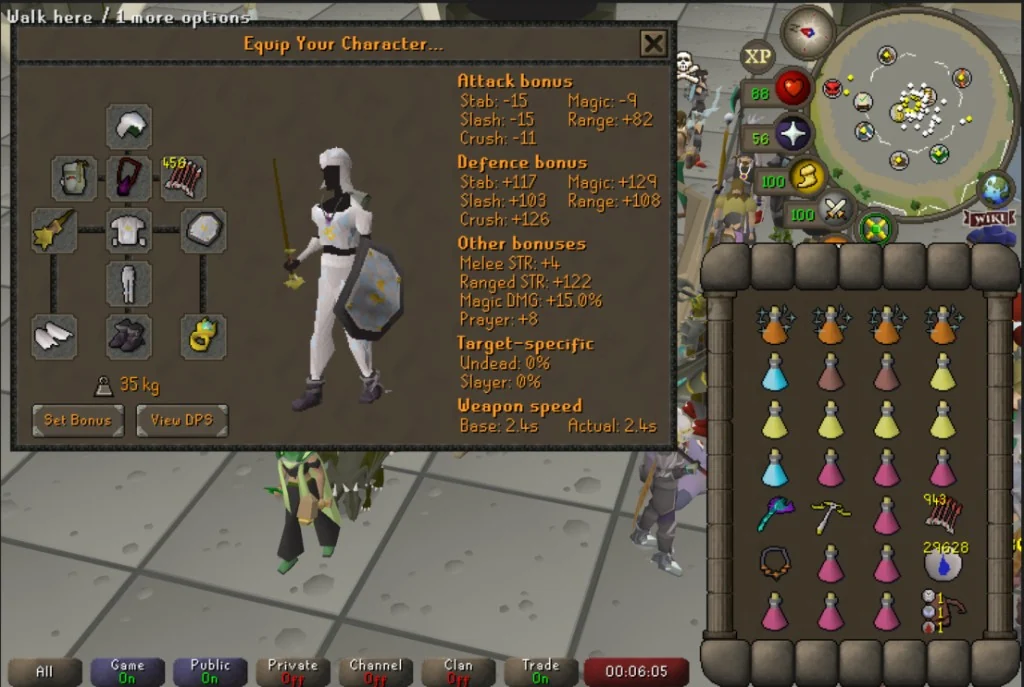 Zerker — Budget ACB equipment screenshot