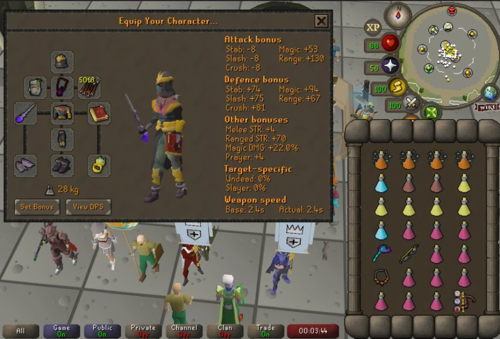 Zerker — Twisted Bow equipment screenshot
